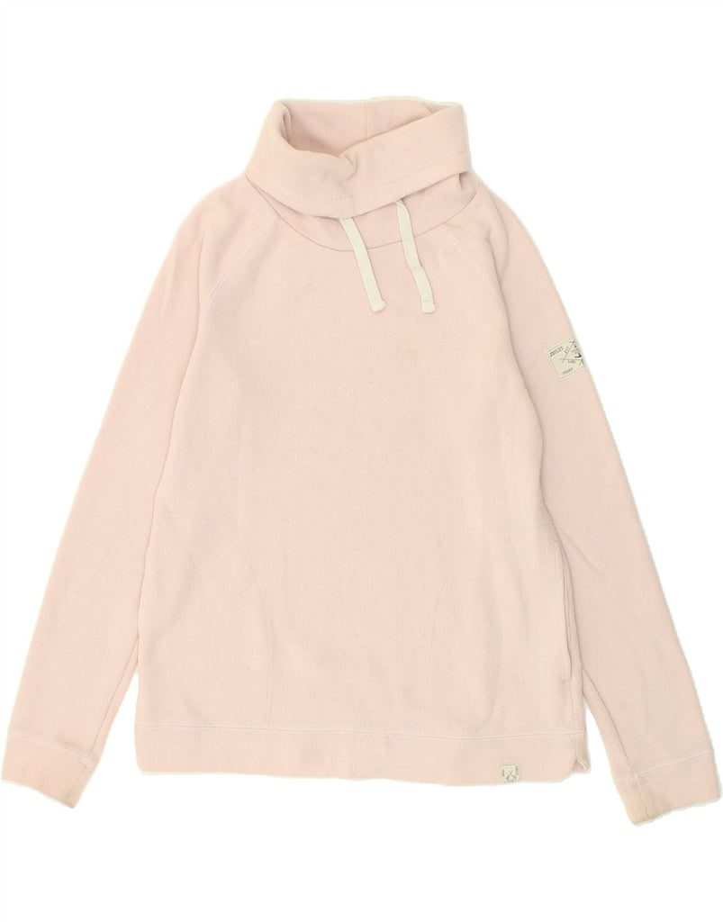 JOULES Womens Roll Neck Sweatshirt Jumper UK 10 Small Pink Cotton | Vintage Joules | Thrift | Second-Hand Joules | Used Clothing | Messina Hembry 