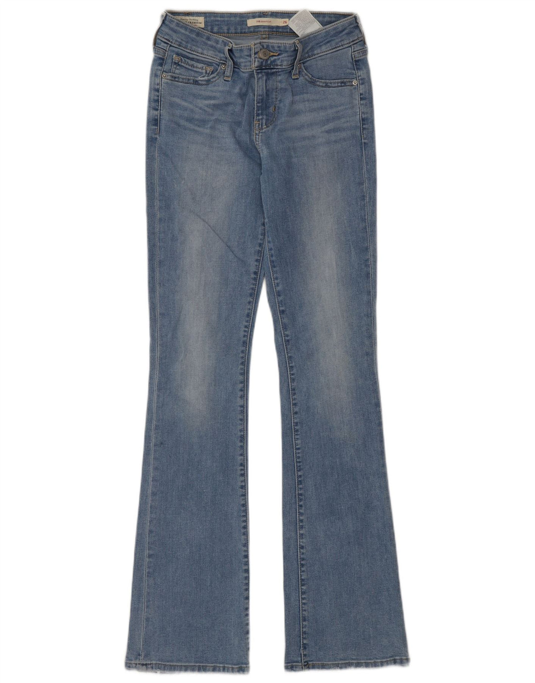 Levi's Womens 715 Bootcut Jeans W26 L32 Blue Cotton