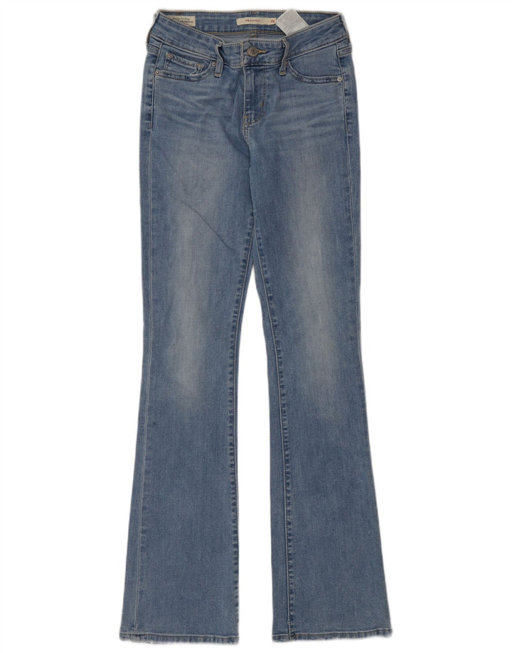 Levi's Womens 715 Bootcut Jeans W26 L32 Blue Cotton