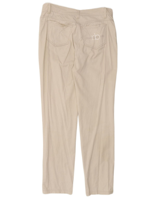 Roccobarocco Womens Slim Casual Trousers EU 38 Medium W30 L31 Off White