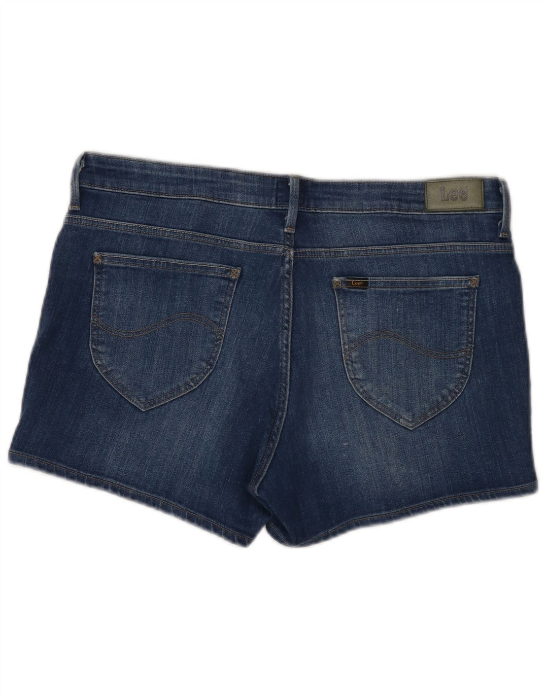 Lee Womens Denim Hot Pants W31 Medium Blue Cotton