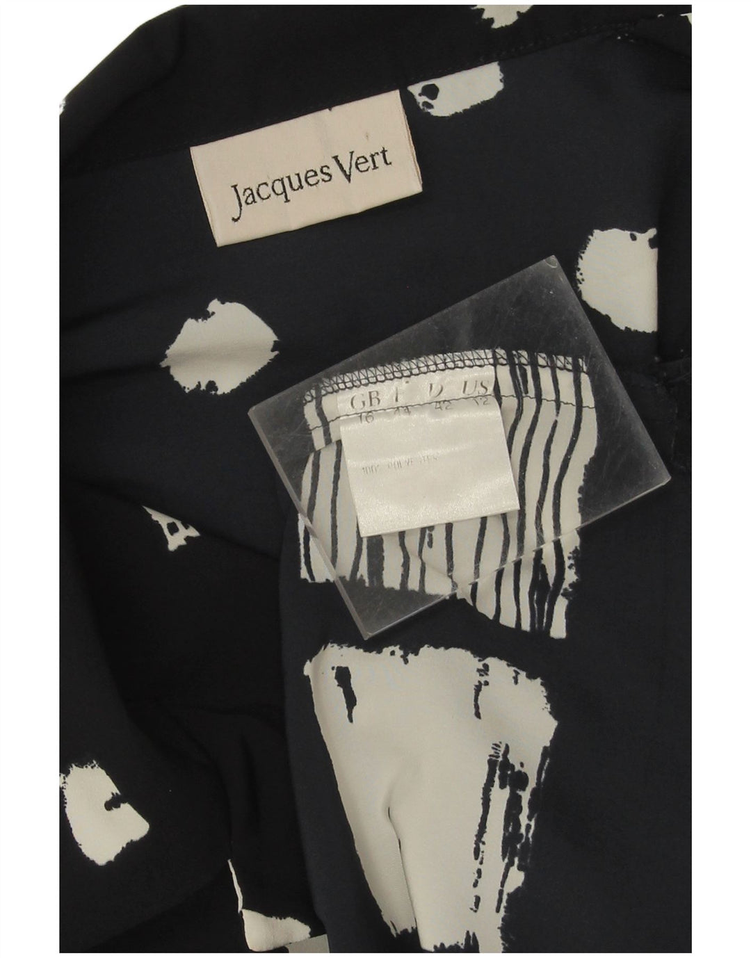 Jaques Vert Womens Oversized Shirt Blouse UK 16 Large Navy Blue Floral