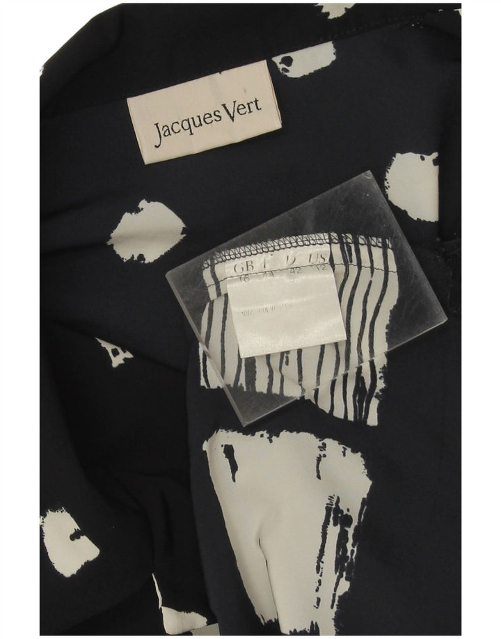 Jaques Vert Womens Oversized Shirt Blouse UK 16 Large Navy Blue Floral