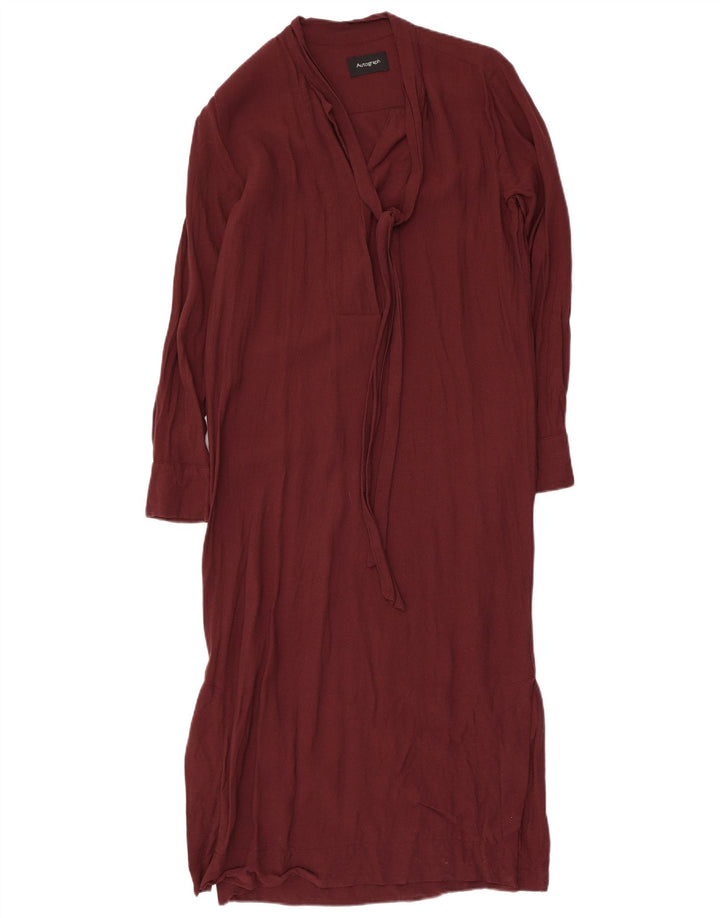 Marks & Spencer Womens Autograph Maxi Dress UK 10 Small Burgundy