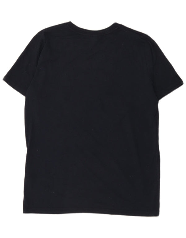 Abercrombie & Fitch Boys Graphic T-Shirt Top 15-16 Years Navy Blue Cotton