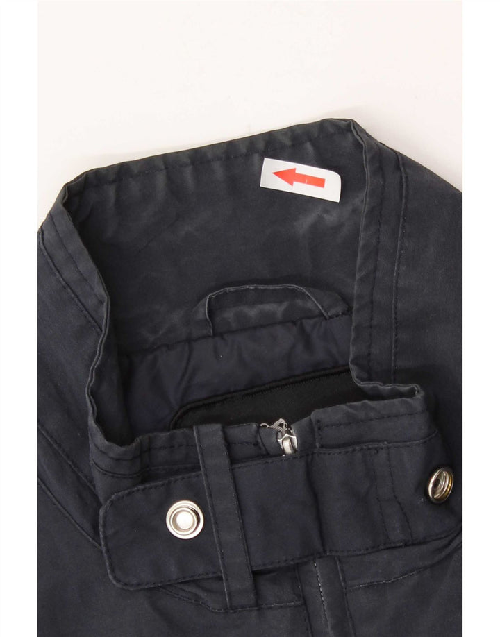 Refrigue Mens Bomber Jacket UK 42 XL Navy Blue Nylon