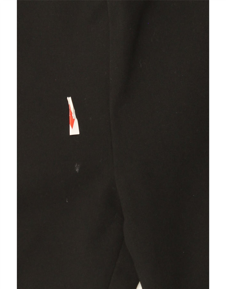 Zara Womens Mid Rise Slim Casual Trousers Medium W28 L28 Black Polyester