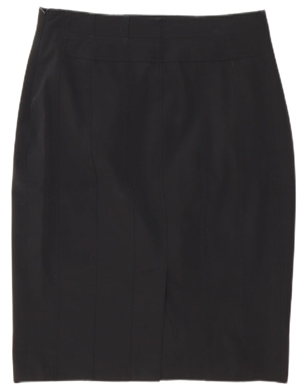Karen Millen Womens Pencil Skirt UK 14 Large W32  Black Polyester