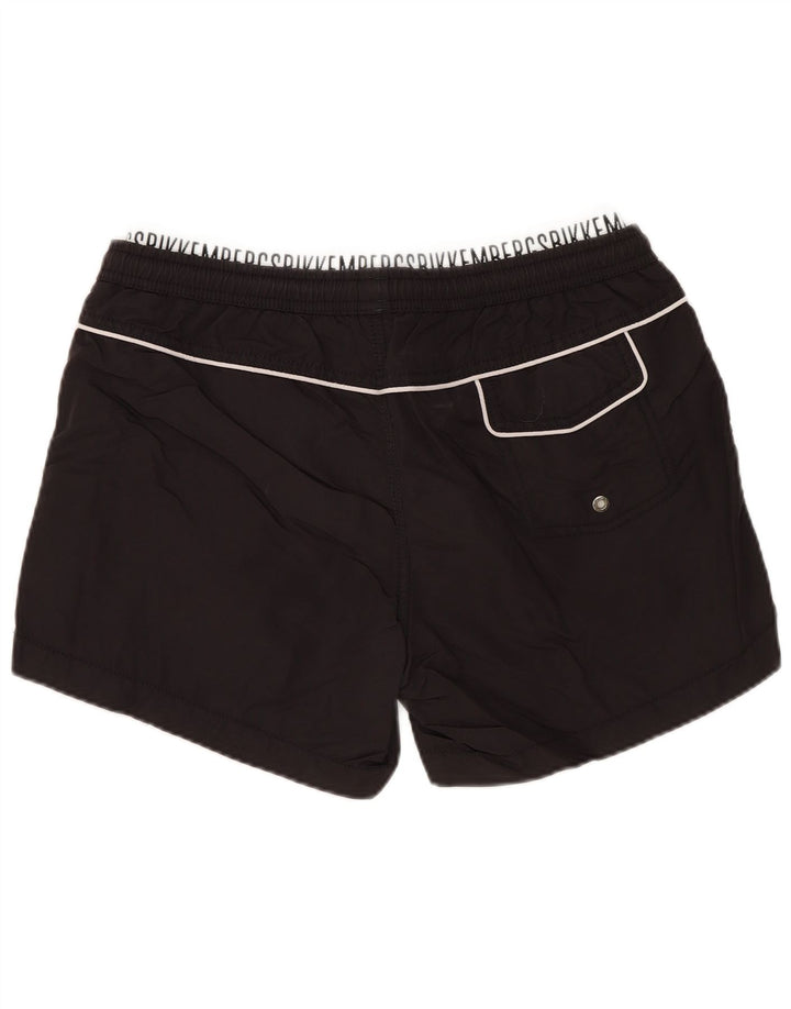 BIKKEMBERGS Mens Swimming Shorts Medium  Black Polyamide