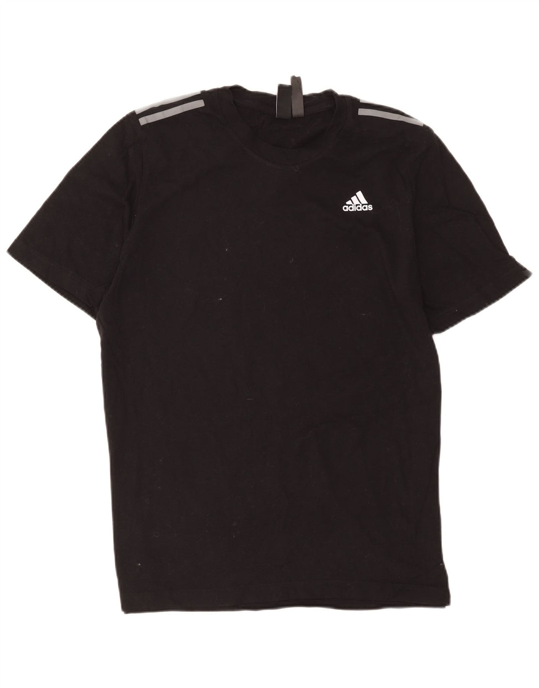 Adidas Mens T-Shirt Top Medium Black Cotton