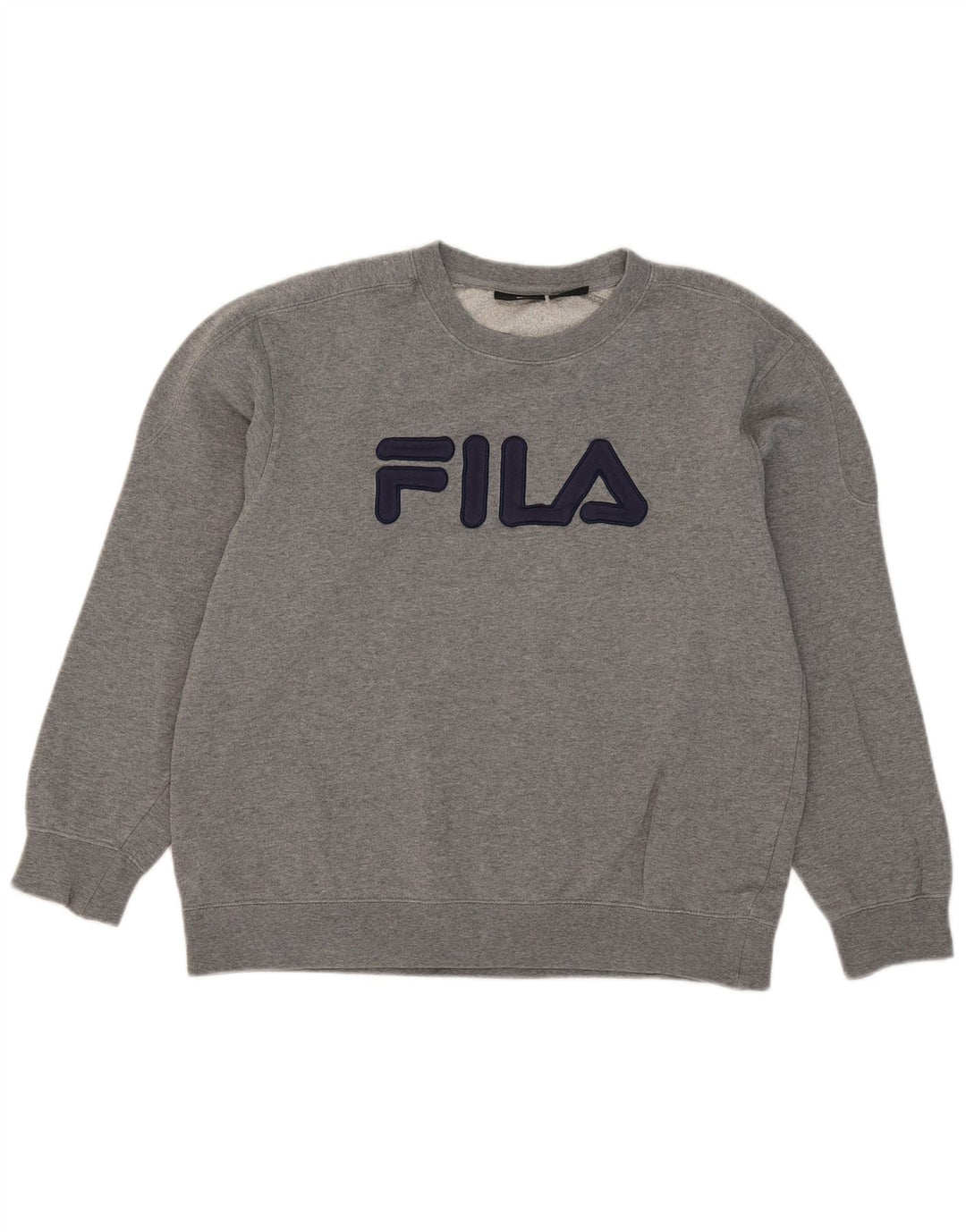 Fila Mens Graphic Sweatshirt Jumper Large Grey Cotton