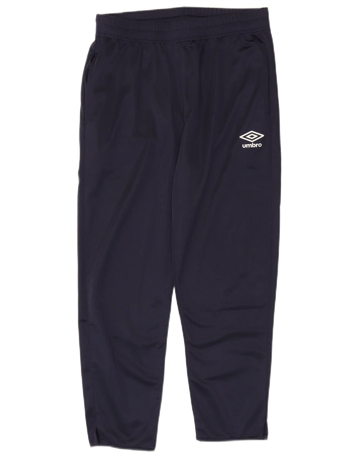 Umbro Mens Tracksuit Trousers Medium Navy Blue Polyester