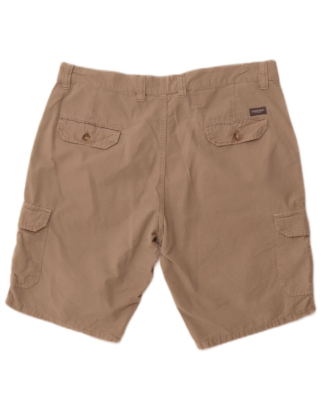 Carrera Mens 618 Cargo Shorts W36 Large Beige Cotton