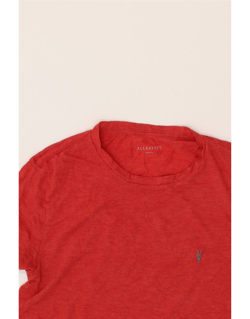 ALL SAINTS Mens T-Shirt Top Small Red Cotton Vintage All Saints and Second-Hand All Saints from Messina Hembry 
