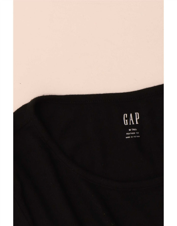 Gap Womens Tall T-Shirt Top UK 14 Medium Black