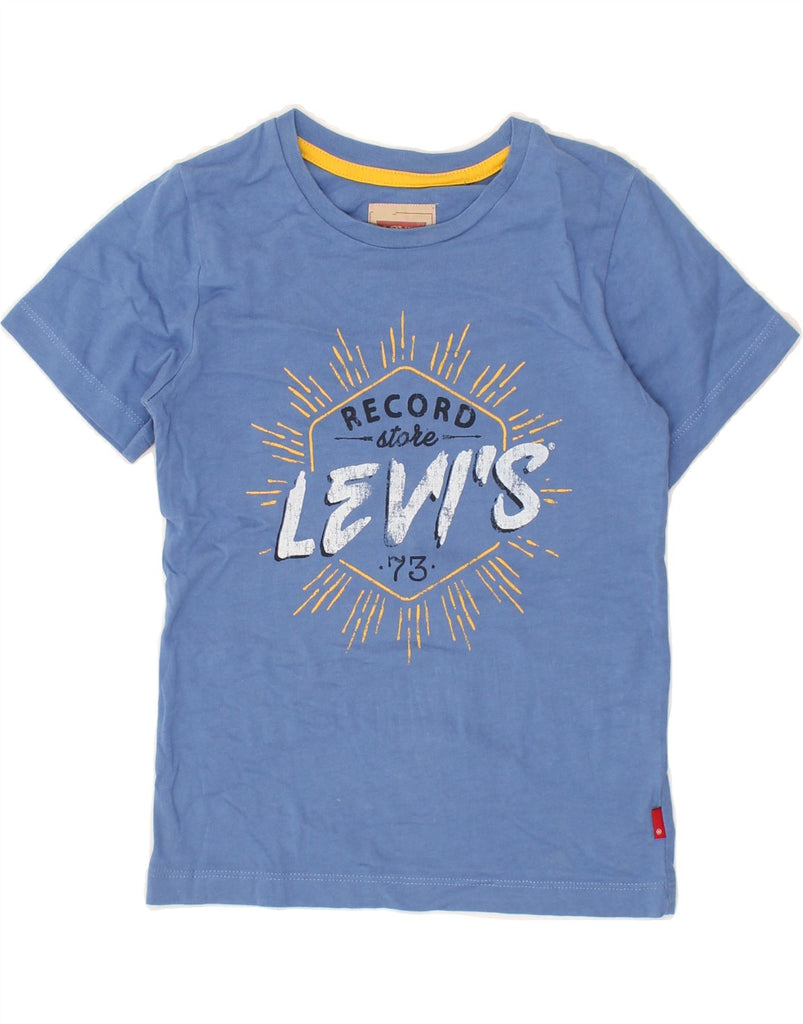 LEVI'S Boys Graphic T-Shirt Top 7-8 Years Blue Cotton | Vintage Levi's | Thrift | Second-Hand Levi's | Used Clothing | Messina Hembry 