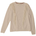 BODEN Womens Sweatshirt Jumper UK 12 Medium White Cotton