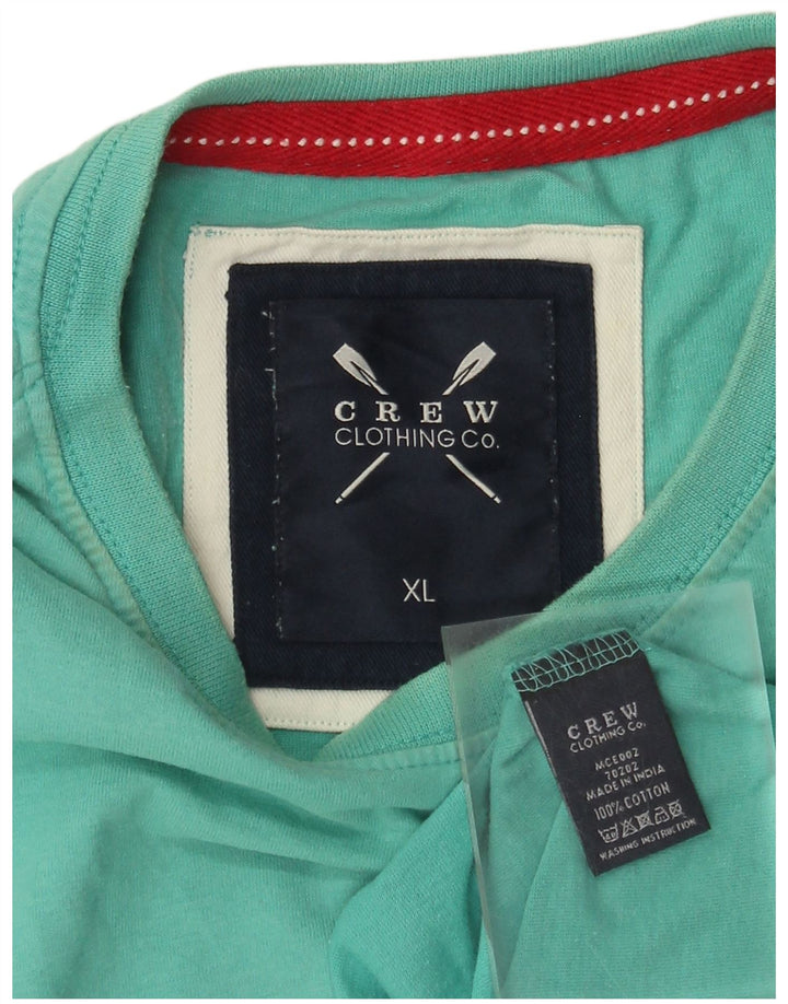 J. Crew Mens T-Shirt Top XL Turquoise Cotton
