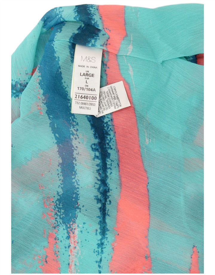Marks & Spencer Womens Kaftan Dress UK 16 Large Multicoloured Striped