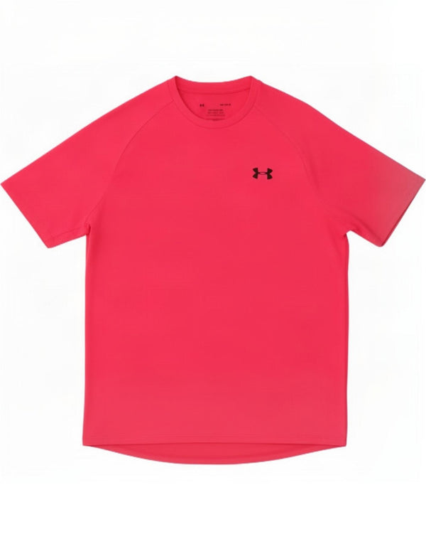 Under Armour Mens T-Shirt Top Medium Pink Polyester