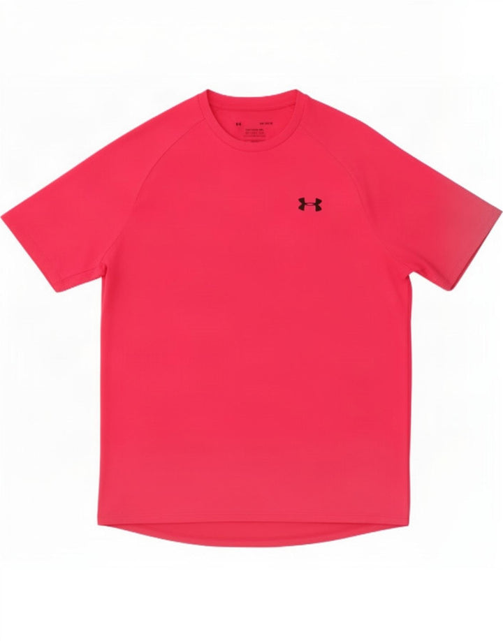 Under Armour Mens T-Shirt Top Medium Pink Polyester