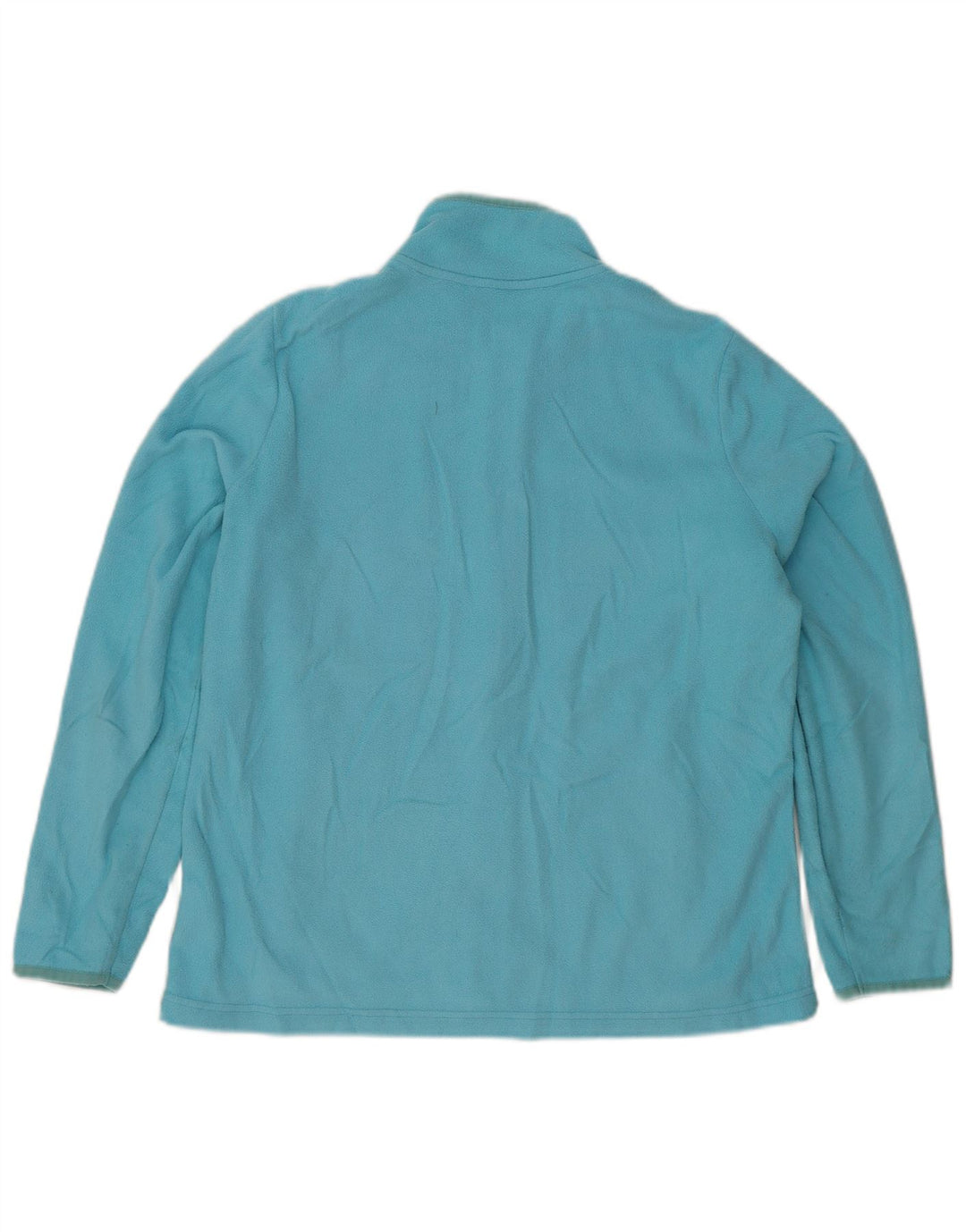 Marks & Spencer Womens Fleece Jacket UK 16 Large  Blue Polyester