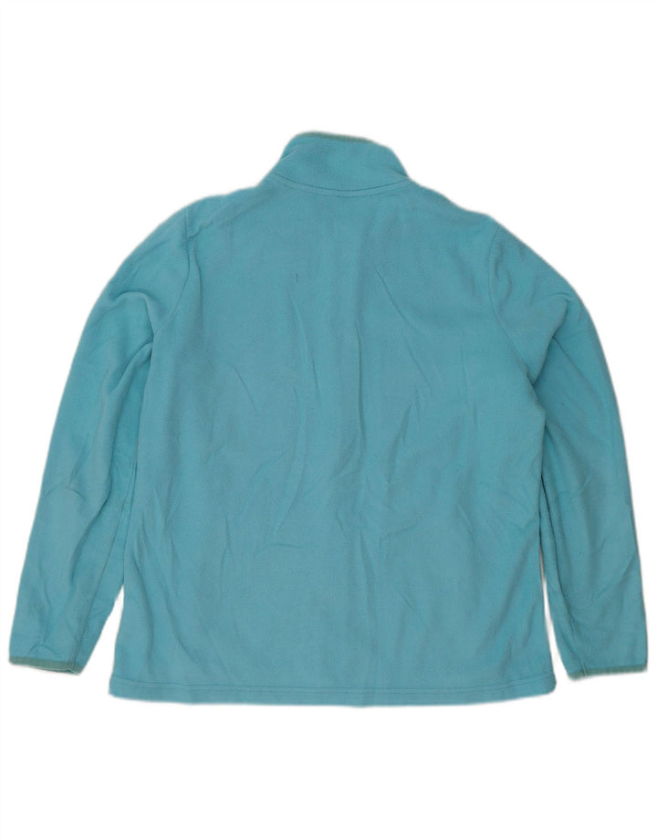 Marks & Spencer Womens Fleece Jacket UK 16 Large  Blue Polyester