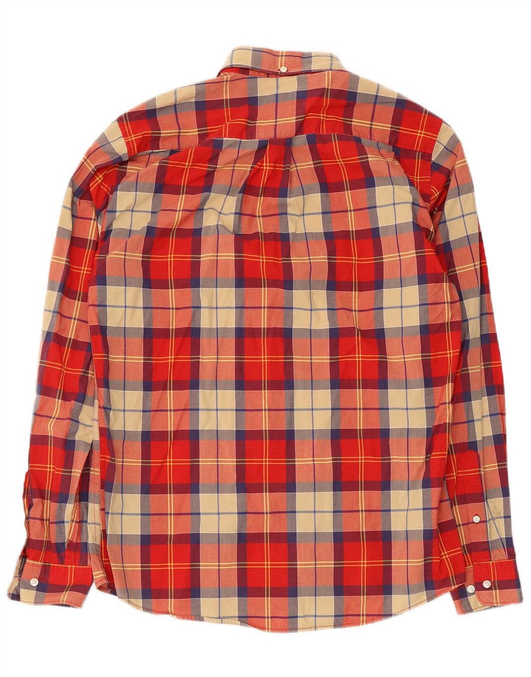 Barbour Mens Tailored Fit Shirt Medium Red Check Cotton