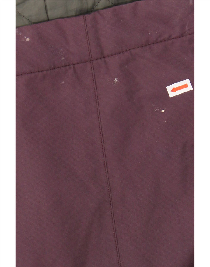 SEASALT CORNWALL Womens Hooded Sherpa Raincoat UK 16 Large Burgundy
