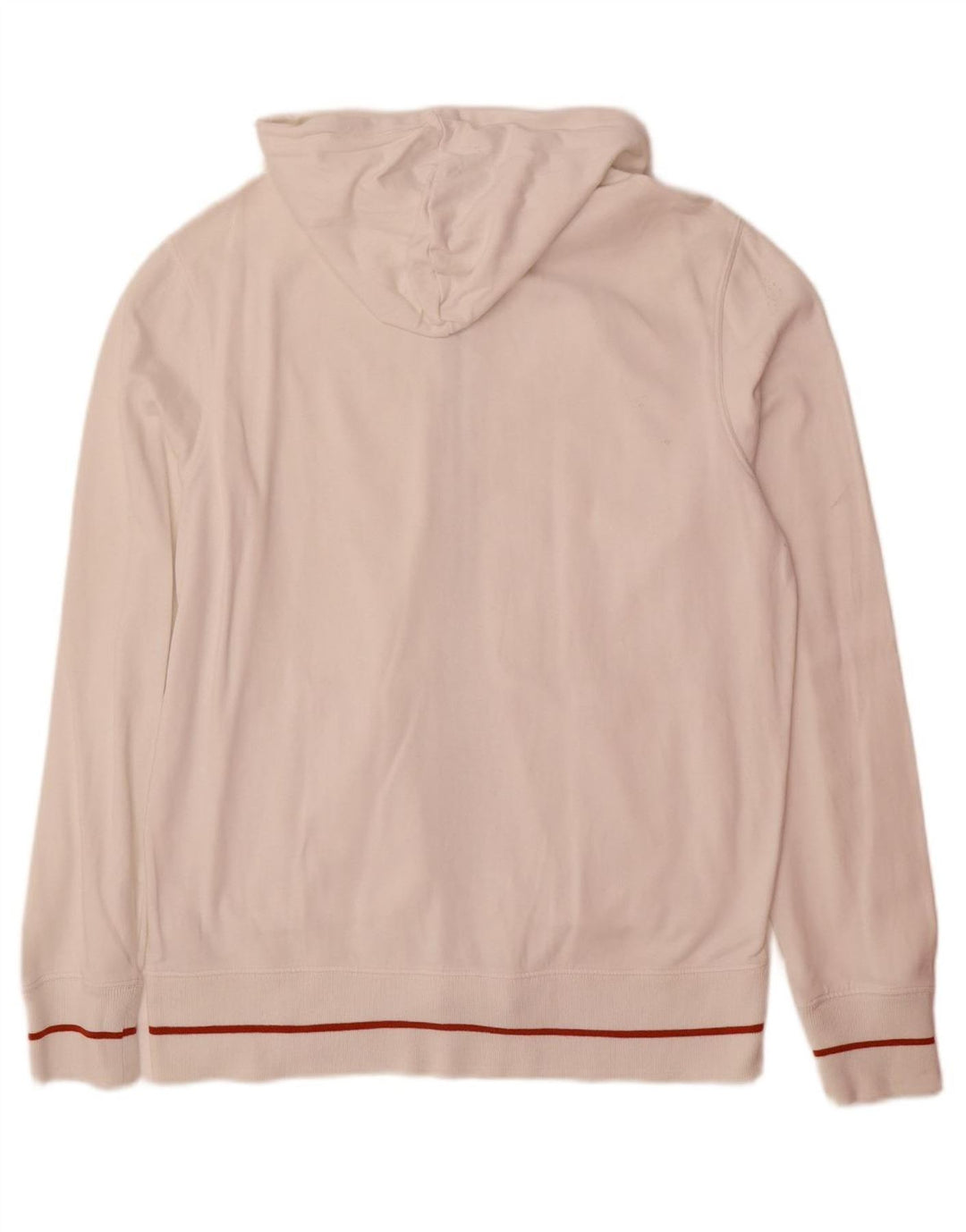 CALVIN KLEIN JEANS Mens Graphic Zip Hoodie Sweater XL White Cotton