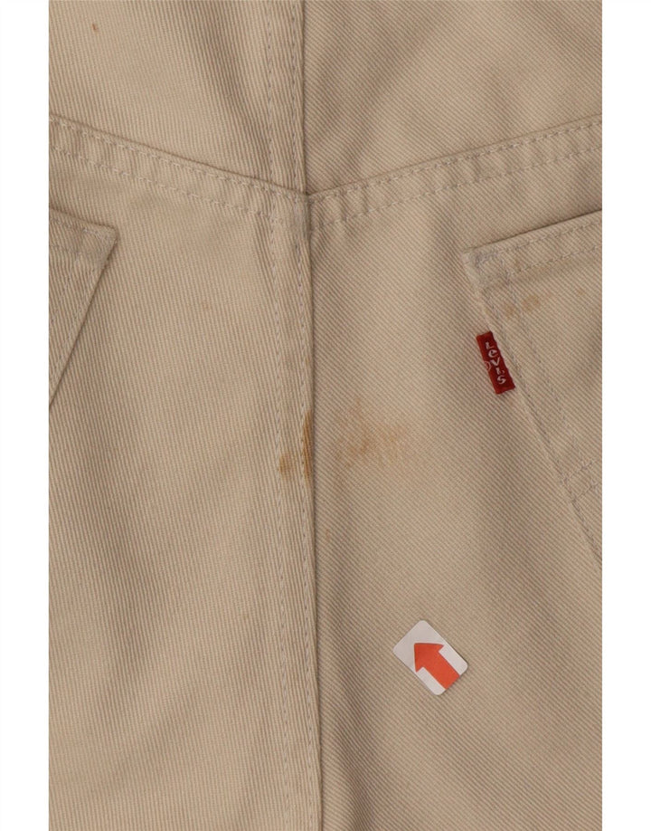 LEVI'S Mens Straight Casual Trousers W34 L31 Beige Cotton Vintage Levi's and Second-Hand Levi's from Messina Hembry 