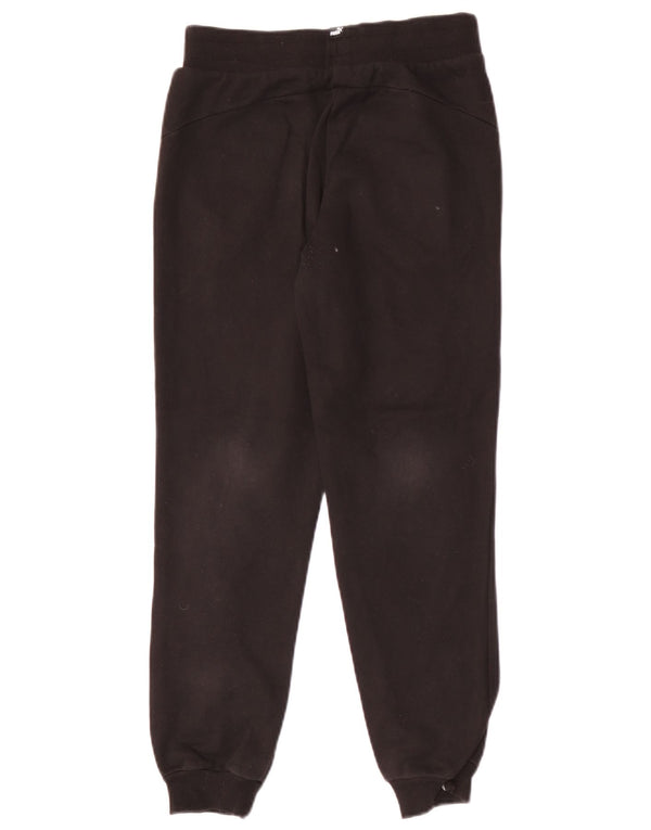 Puma Boys Tracksuit Trousers Joggers 11-12 Years Black Cotton