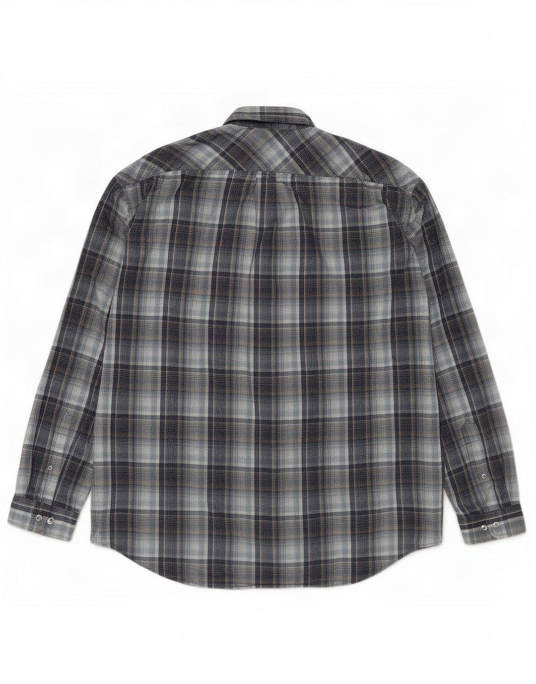 Marlboro Classics Mens Shirt 3XL Navy Blue Check Cotton