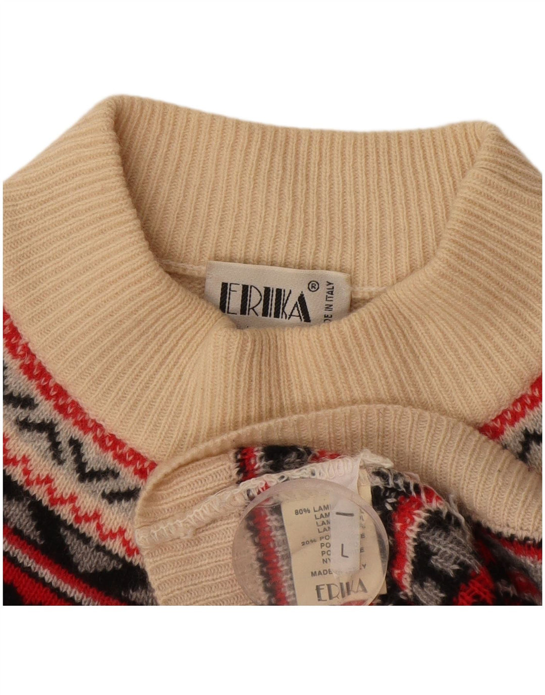 Erika Womens Oversized Turtle Neck Jumper Sweater UK 16 Large Off White