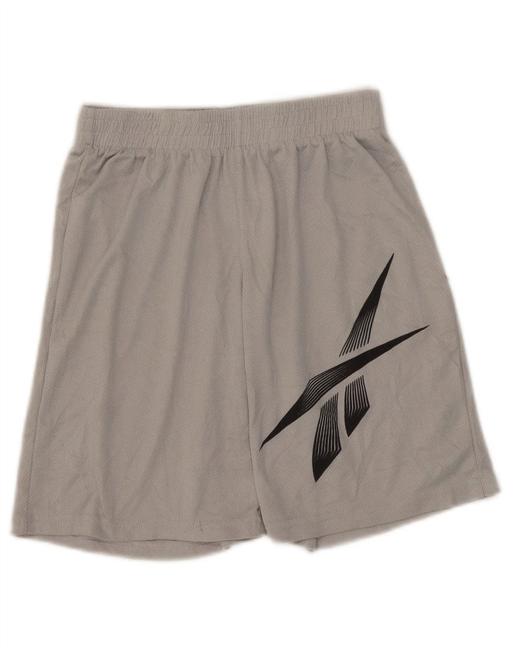 Reebok Boys Graphic Sport Shorts 11-12 Years  Grey Polyester