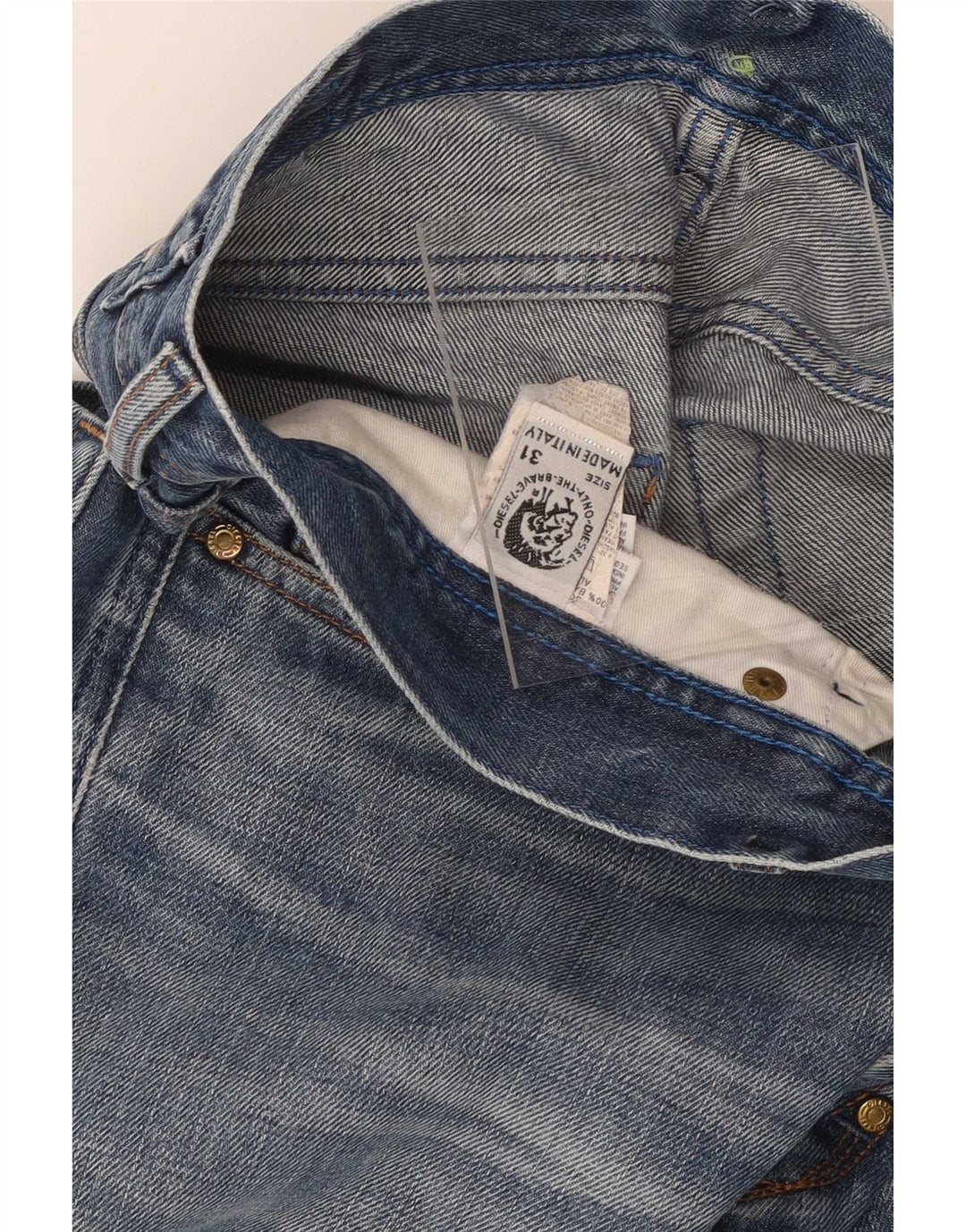 Diesel Mens Slim Jeans W31 L29 Blue Cotton