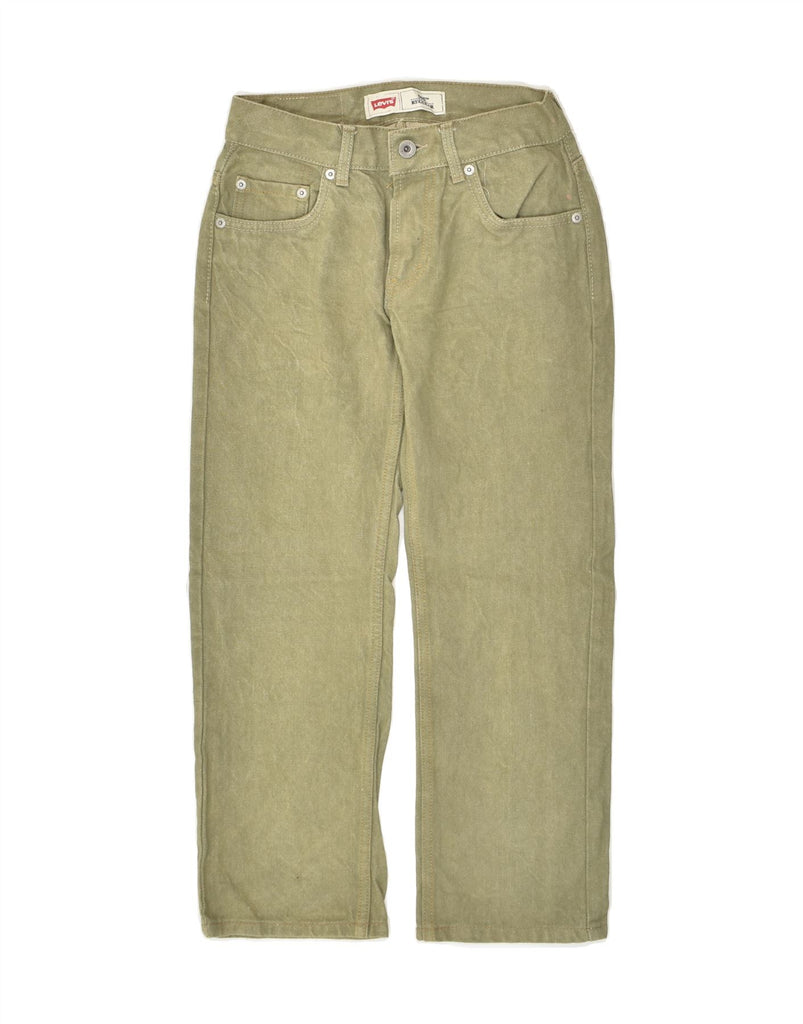 LEVI'S Boys 505 Regular Straight Jeans 9-10 Years W25 L25  Khaki Cotton | Vintage Levi's | Thrift | Second-Hand Levi's | Used Clothing | Messina Hembry 