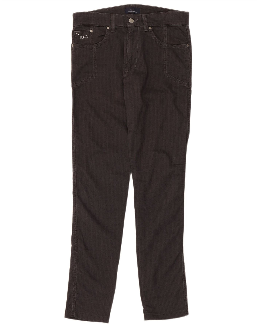 Harmont & Blaine Mens Casual Trousers IT 46 Small W30 L32 Grey Herringbone