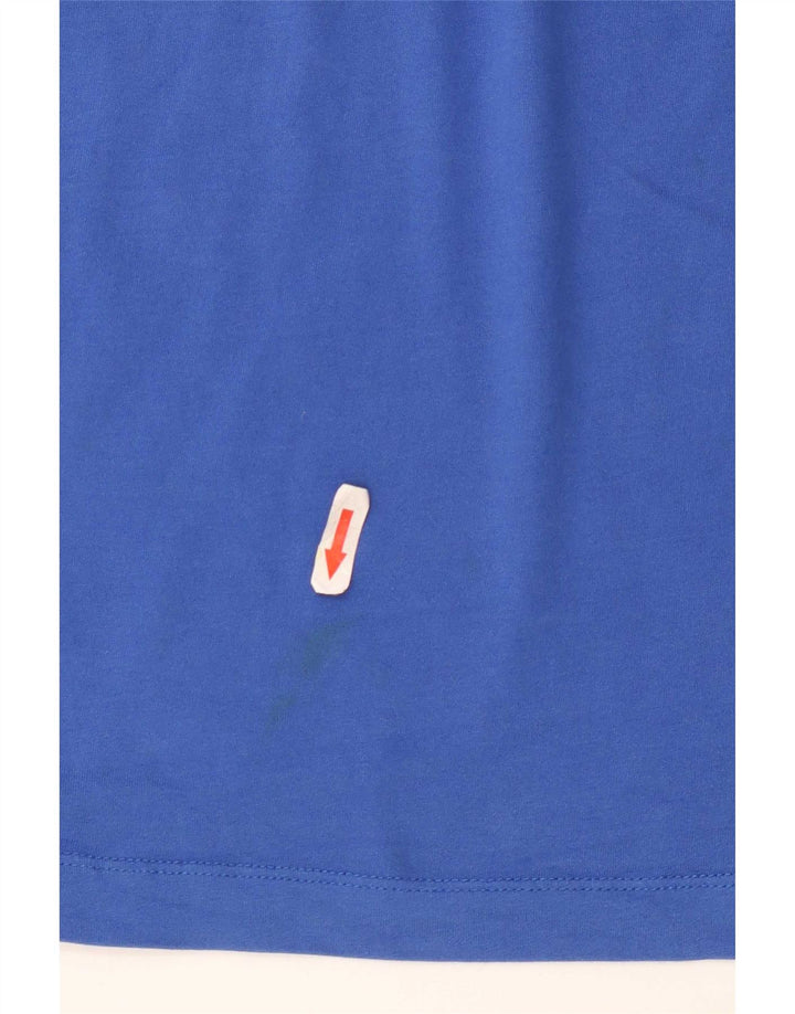 Nike Mens Dri Fit T-Shirt Top Medium Blue Cotton