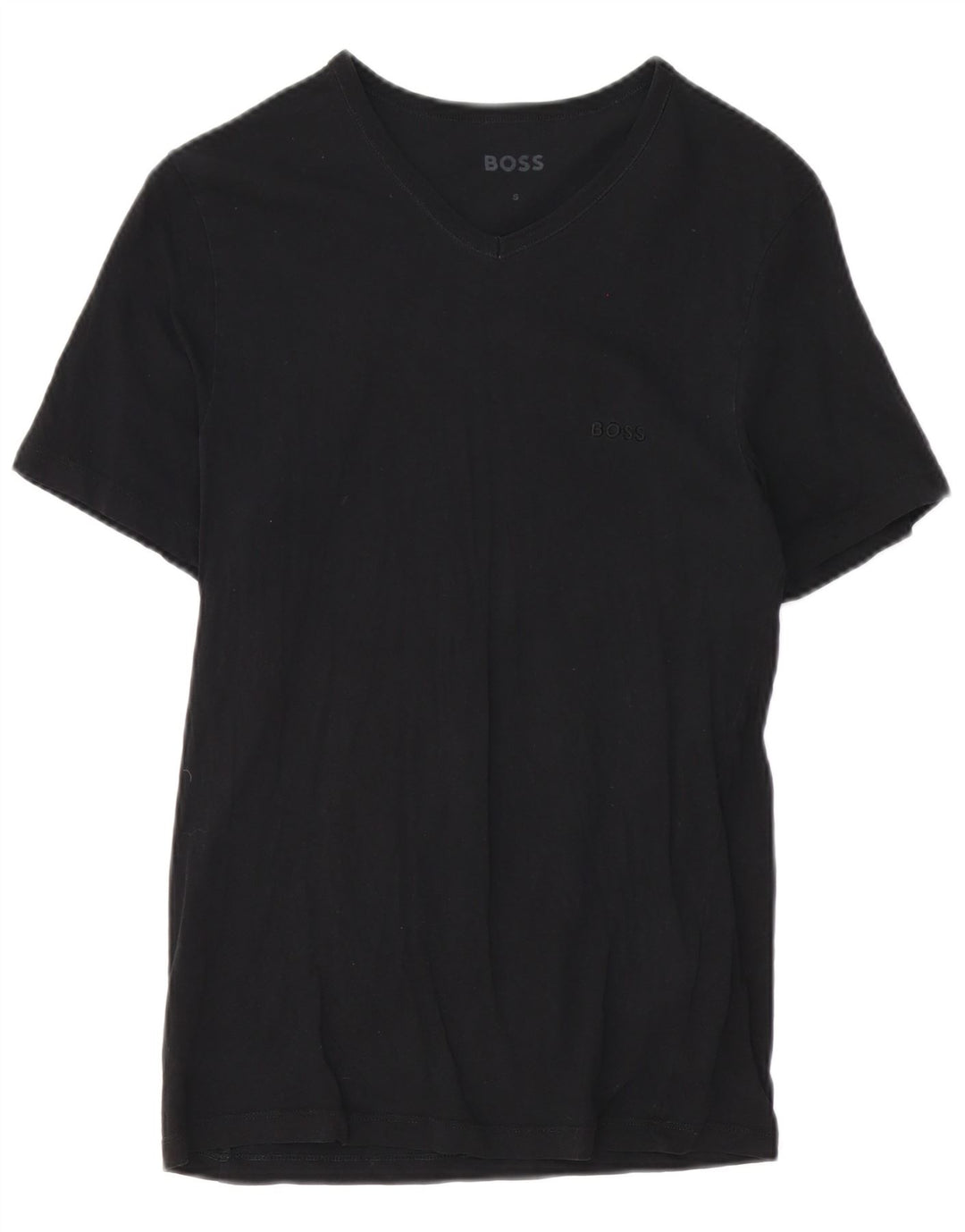 Hugo Boss Mens T-Shirt Top Small Black Cotton