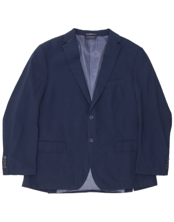 MARKS & SPENCER Mens 2 Button Regular Fit Blazer Jacket UK 44 XL Navy Blue