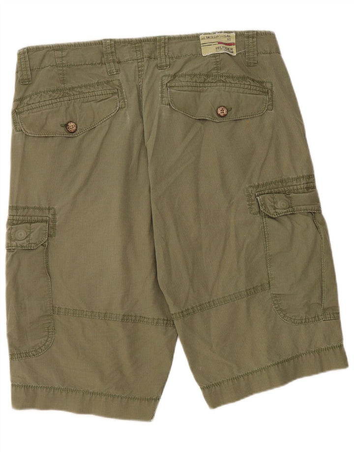 Tommy Hilfiger Mens Cargo Shorts W34 Large Khaki Cotton