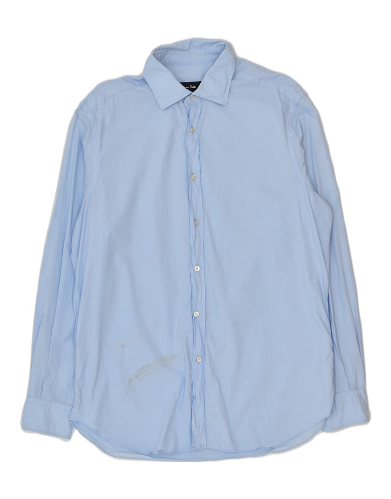 MASSIMO DUTTI Mens Shirt XL Blue Cotton | Vintage | Thrift | Second-Hand | Used Clothing | Messina Hembry 