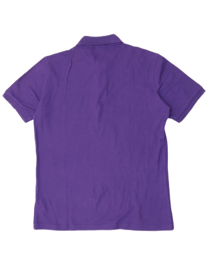Fila Mens Polo Shirt Medium Purple Cotton
