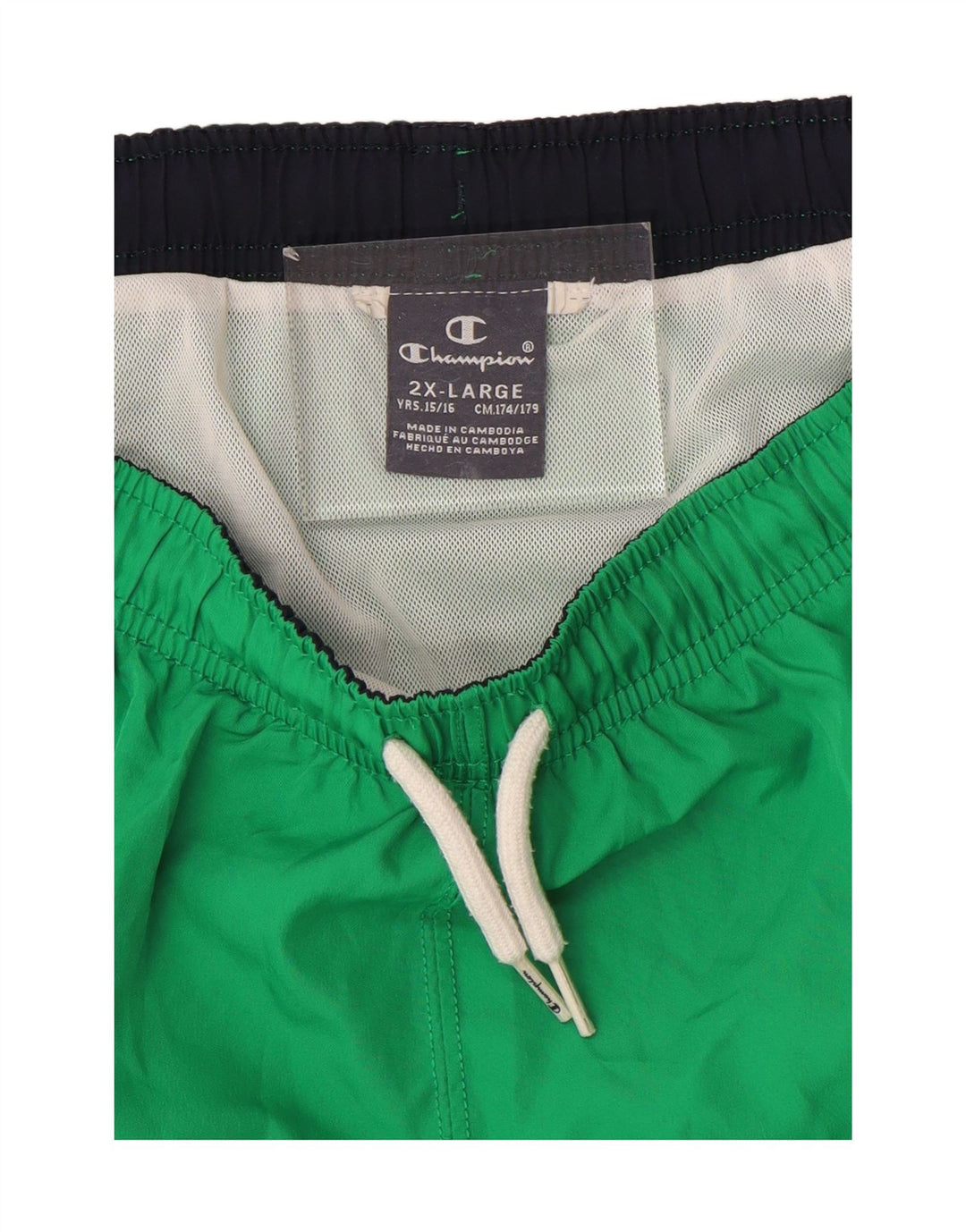 Champion Boys Swimming Shorts 15-16 Years 2XL Green
