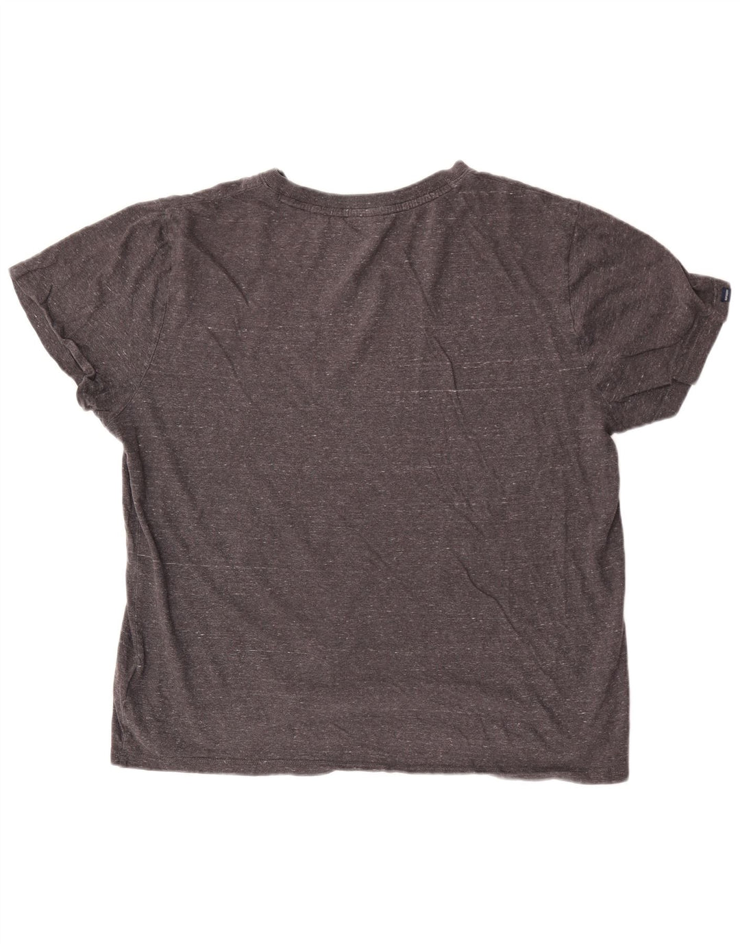 Superdry Mens T-Shirt Top 2XL Grey Flecked Cotton