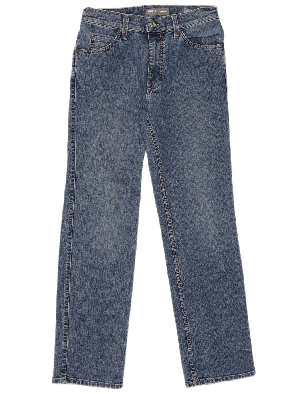 Mustang Mens Tramper Slim Jeans W32 L32 Blue Cotton