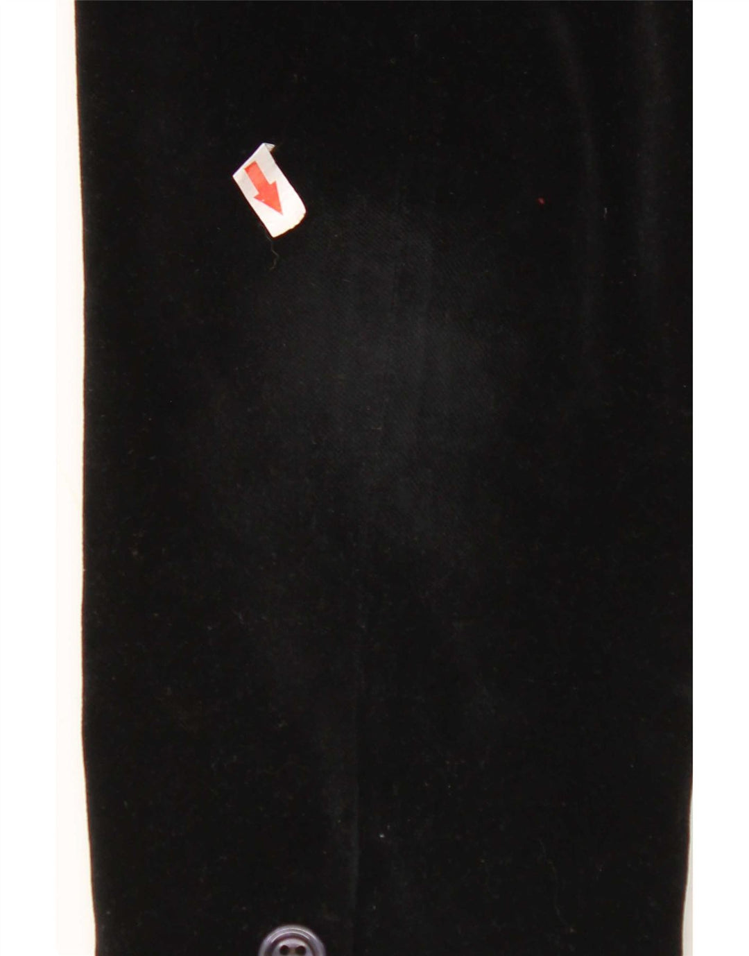 St Michael Womens 2 Button Velvet Blazer Jacket UK 14 Medium Black Cotton