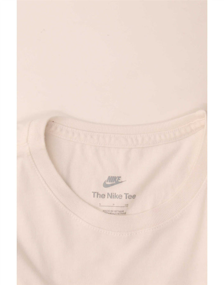 Nike Womens Graphic T-Shirt Top UK 10 Small White