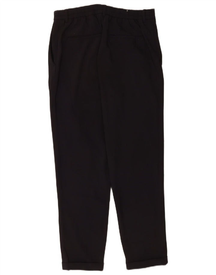 Zara Womens Straight Chino Trousers Medium W31 L28 Black